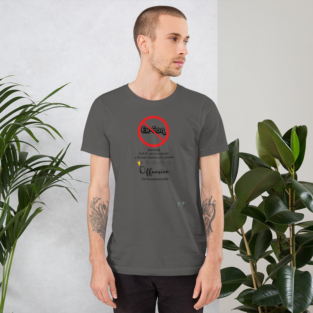 Ex con Doesn't Define Me Unisex T-Shirt