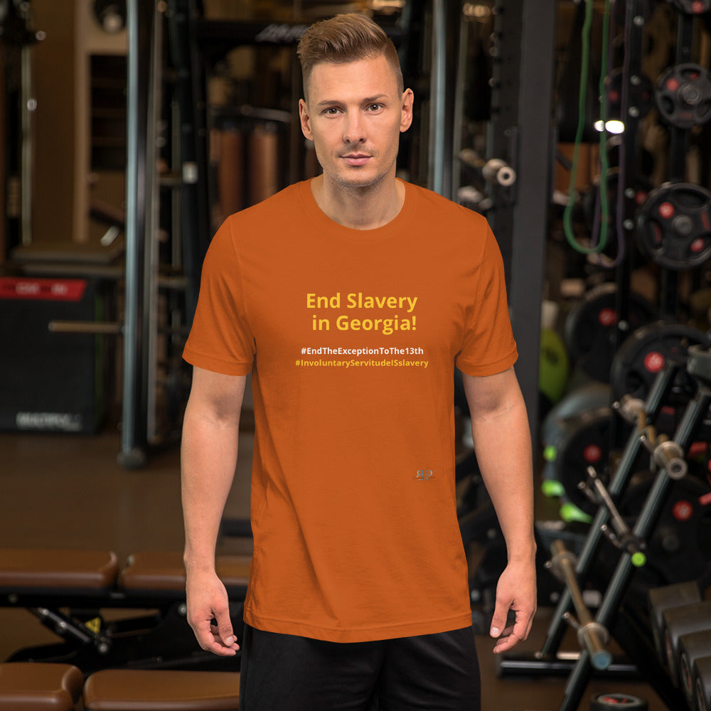 End Slavery in Georgia Unisex t-shirt