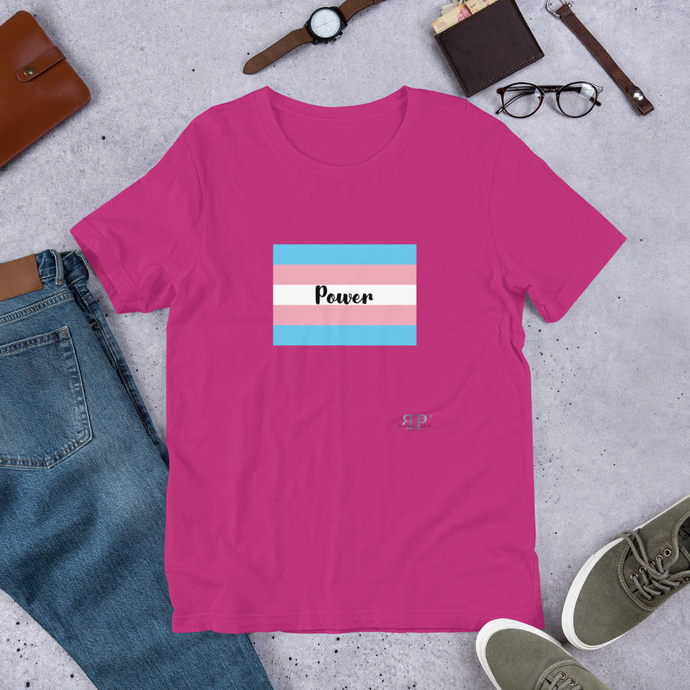 Trans Flag Short-Sleeve Unisex T-Shirt