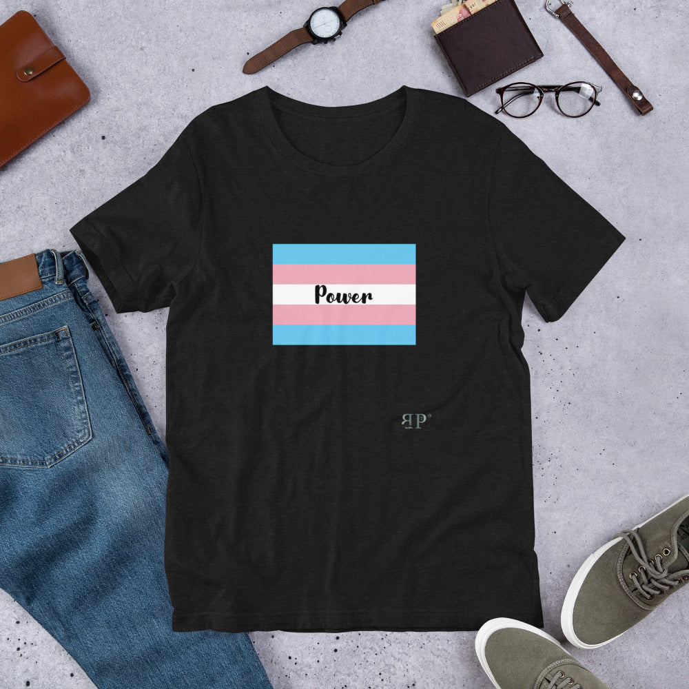 Trans Flag Short-Sleeve Unisex T-Shirt