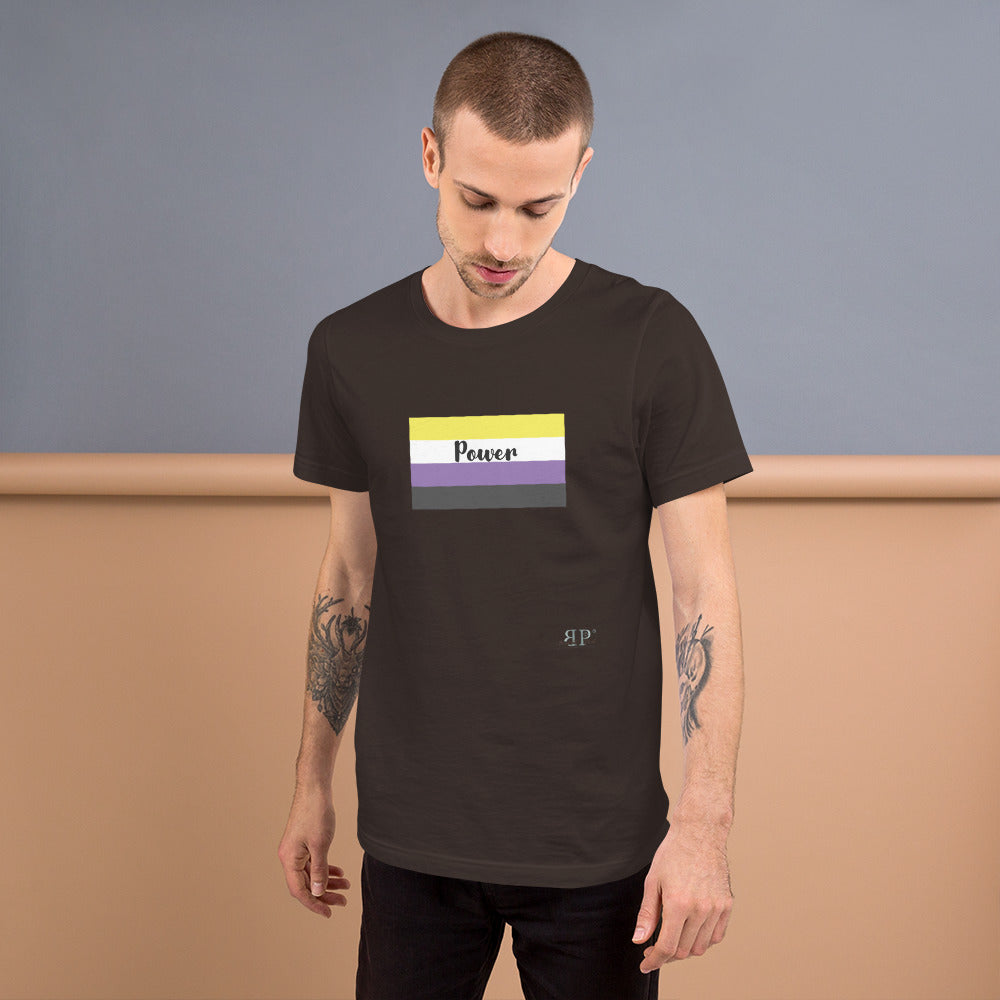 Nonbinary Flag Short-Sleeve Unisex T-Shirt
