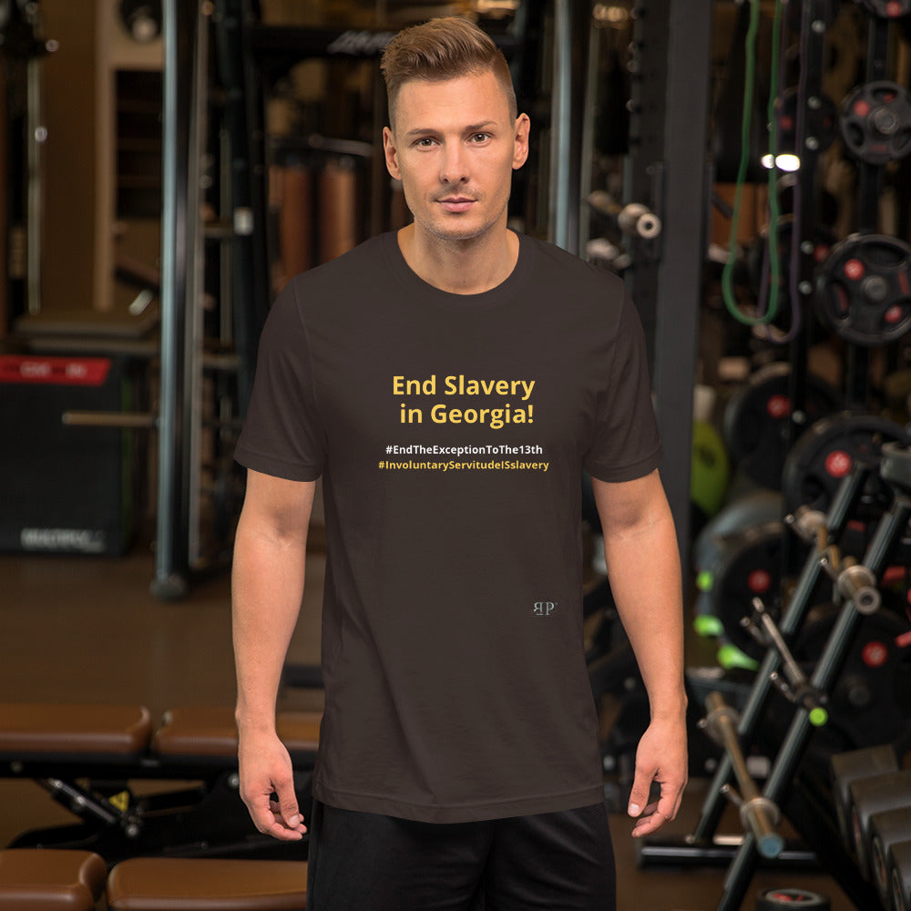 End Slavery in Georgia Unisex t-shirt