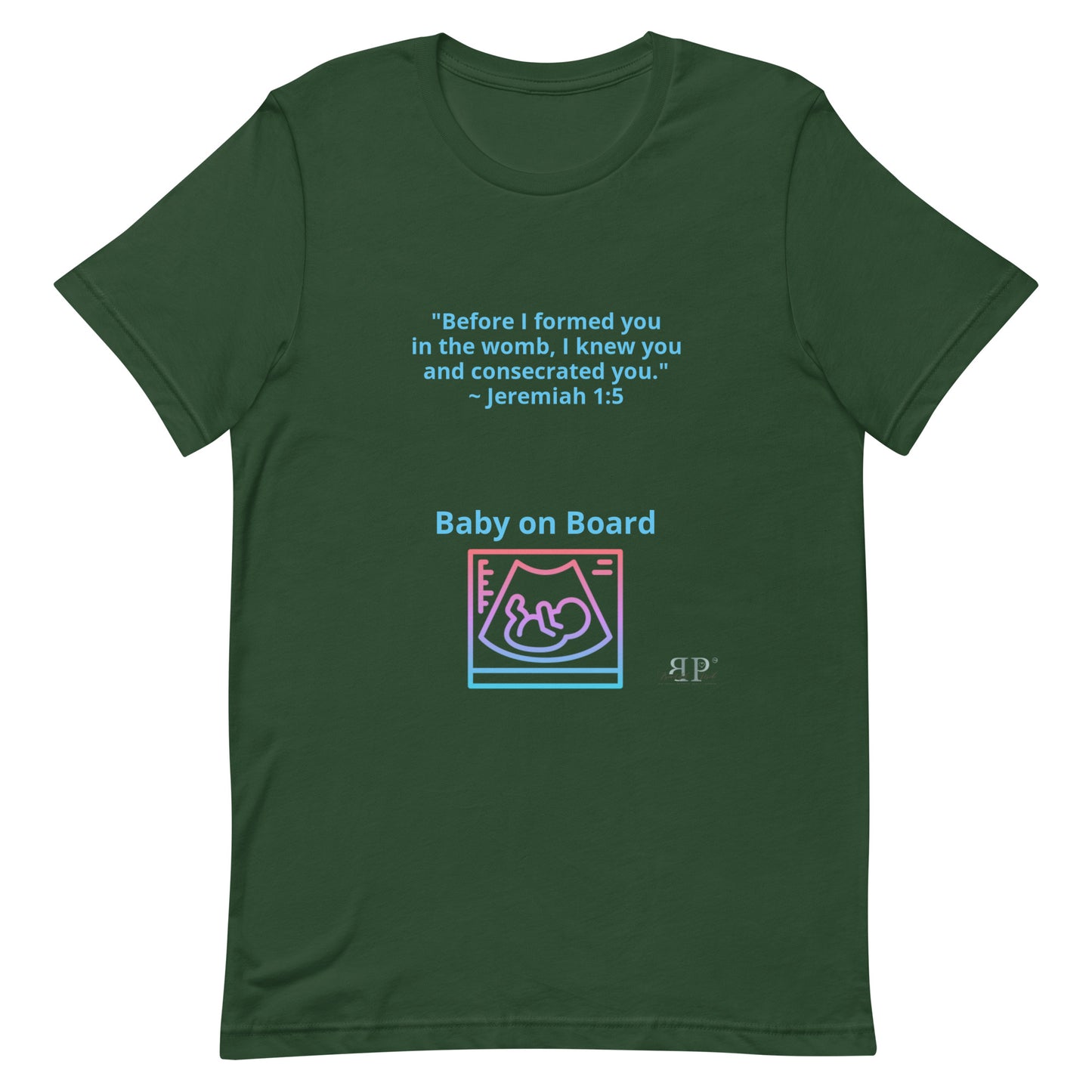 Baby on Board Jeremiah 1:5 Unisex t-shirt