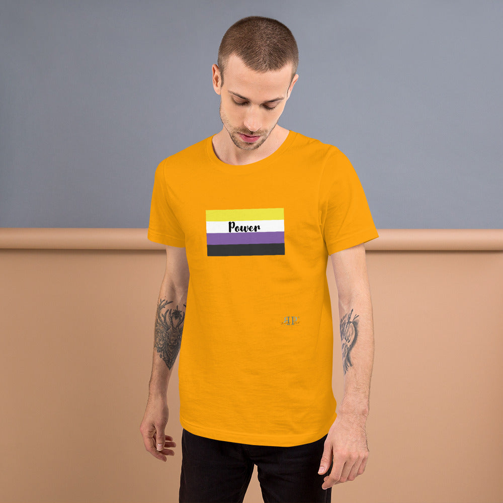 Nonbinary Flag Short-Sleeve Unisex T-Shirt