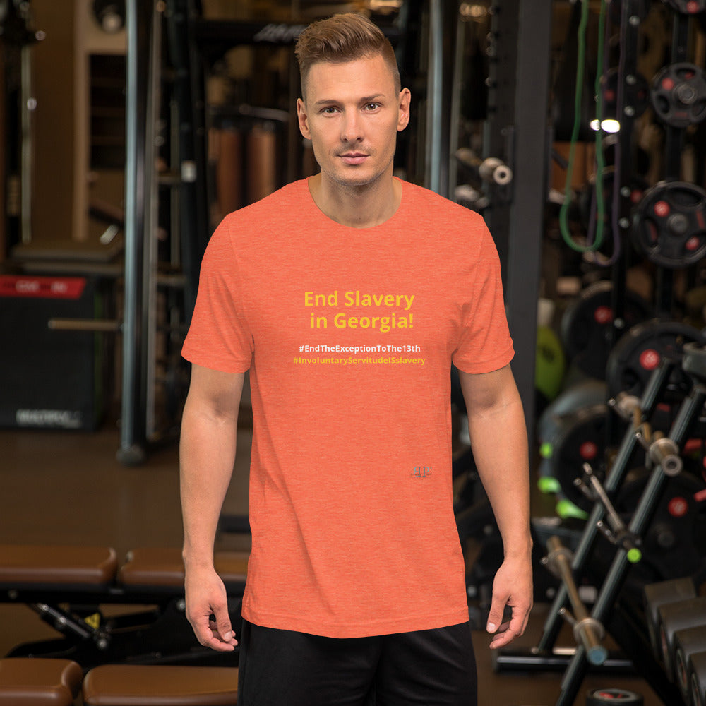 End Slavery in Georgia Unisex t-shirt