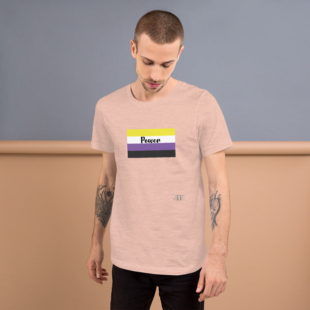 Nonbinary Flag Short-Sleeve Unisex T-Shirt