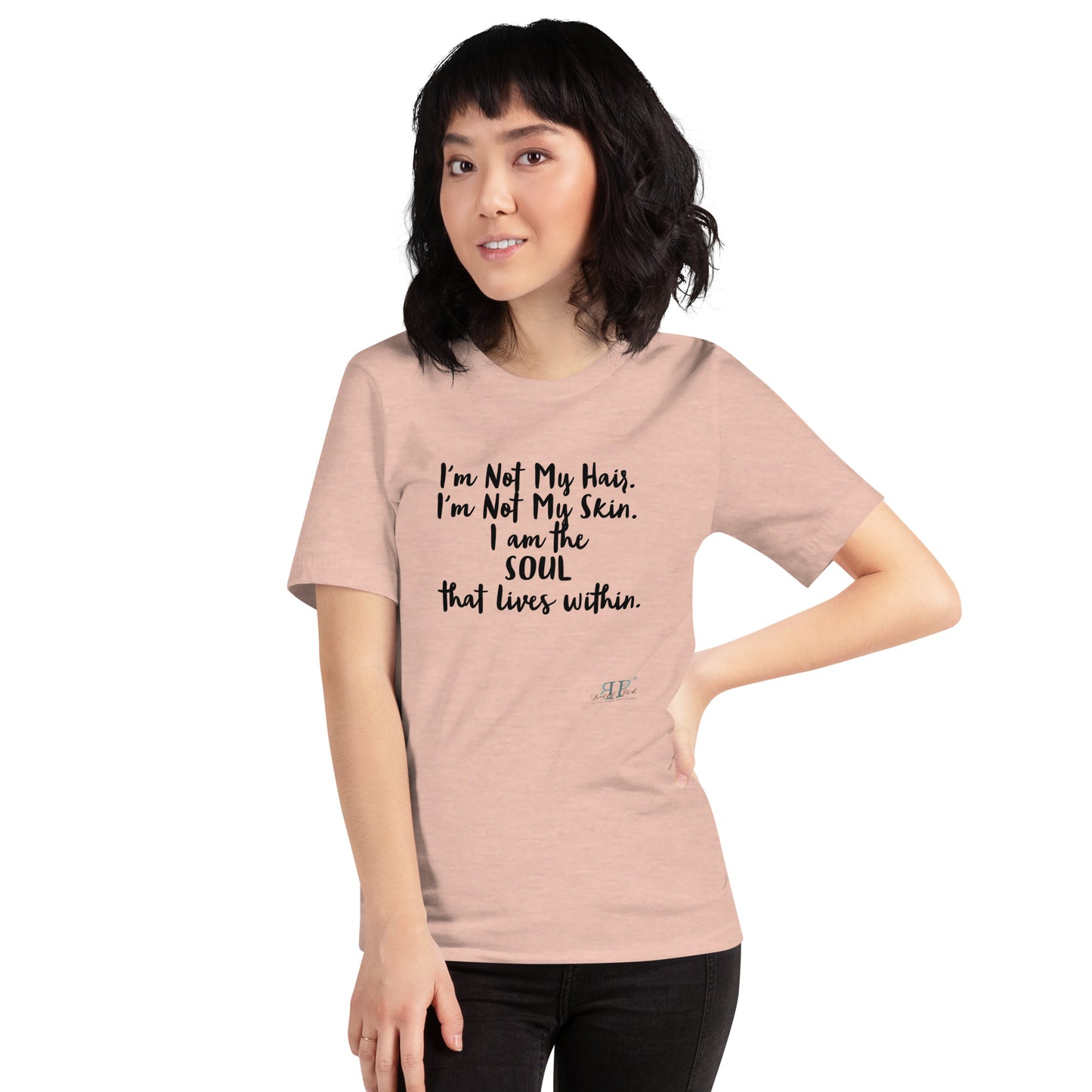 The SOUL That Lives Within Unisex T-Shirt- Black text