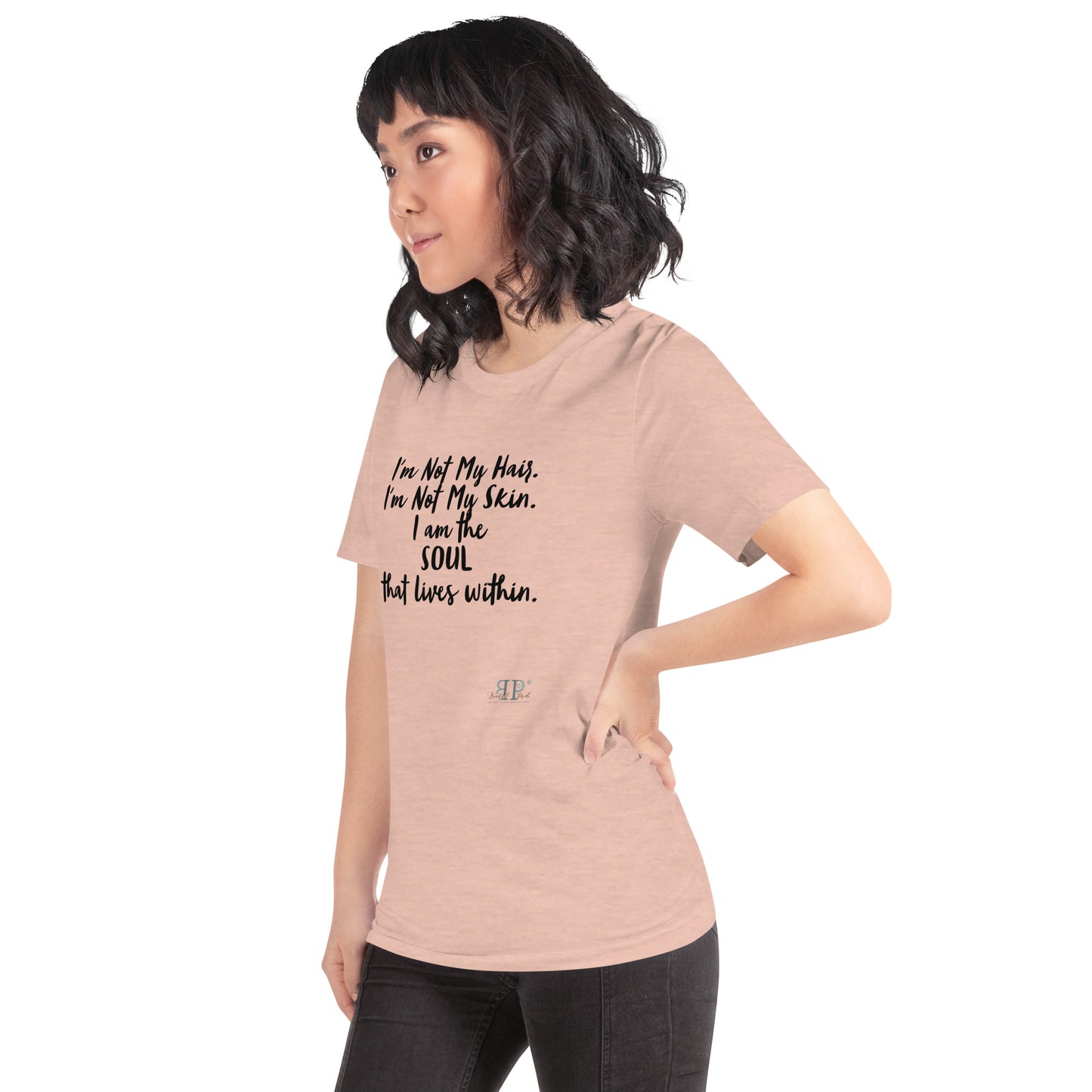 The SOUL That Lives Within Unisex T-Shirt- Black text