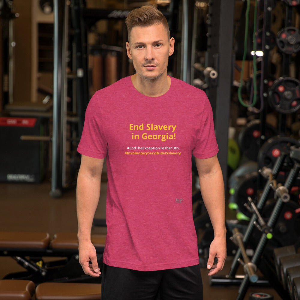 End Slavery in Georgia Unisex t-shirt