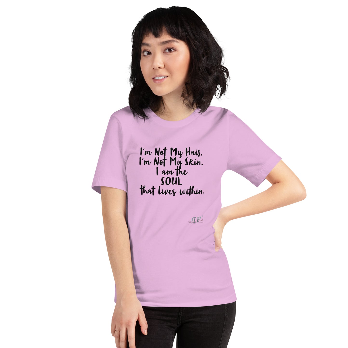The SOUL That Lives Within Unisex T-Shirt- Black text