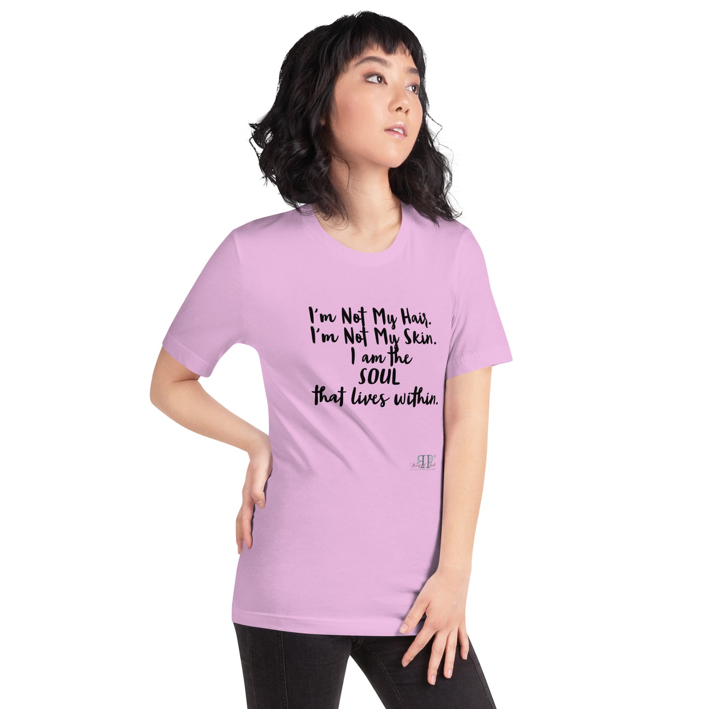 The SOUL That Lives Within Unisex T-Shirt- Black text