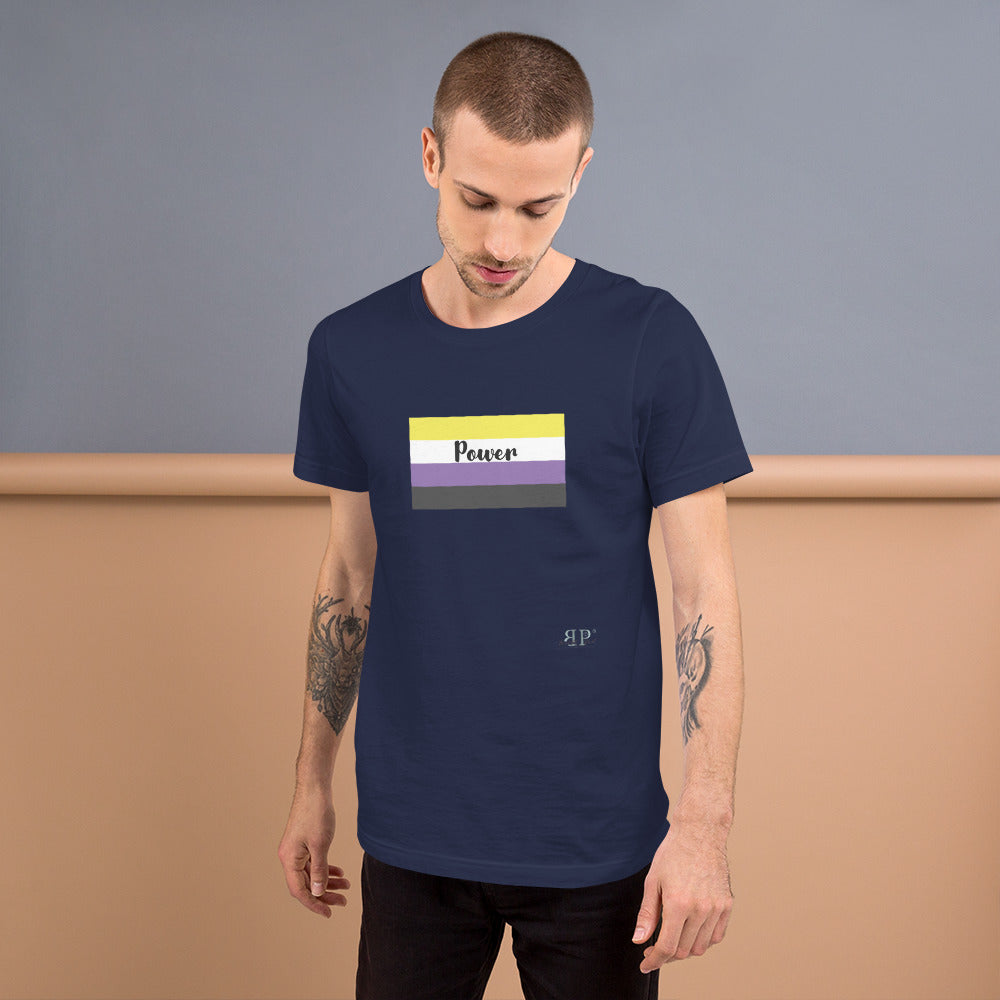 Nonbinary Flag Short-Sleeve Unisex T-Shirt