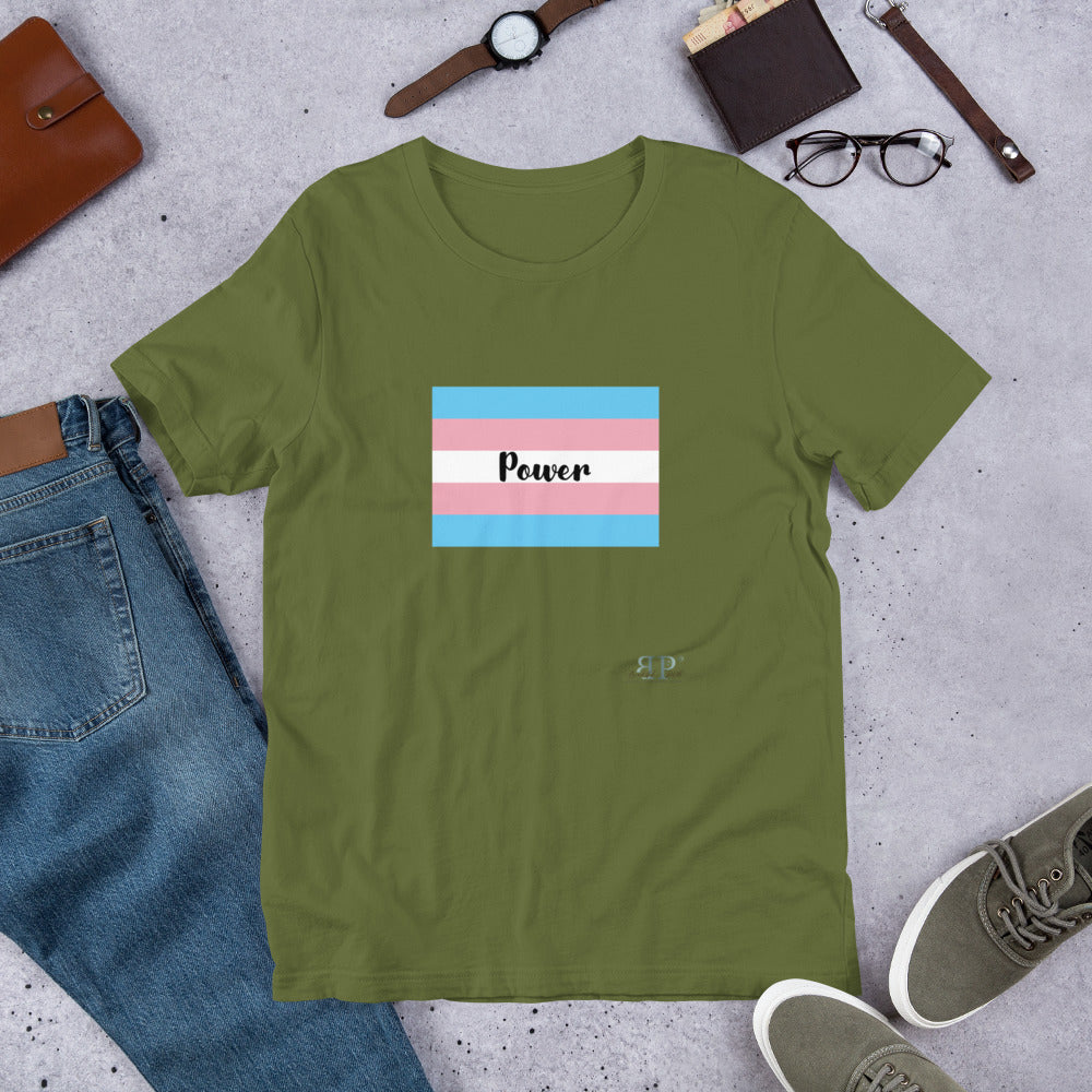 Trans Flag Short-Sleeve Unisex T-Shirt