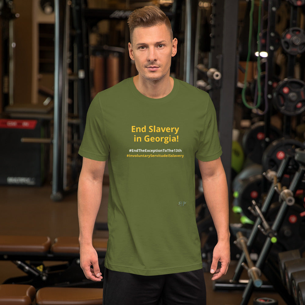 End Slavery in Georgia Unisex t-shirt