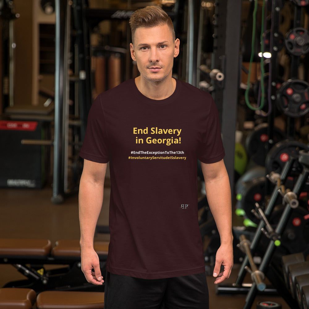 End Slavery in Georgia Unisex t-shirt