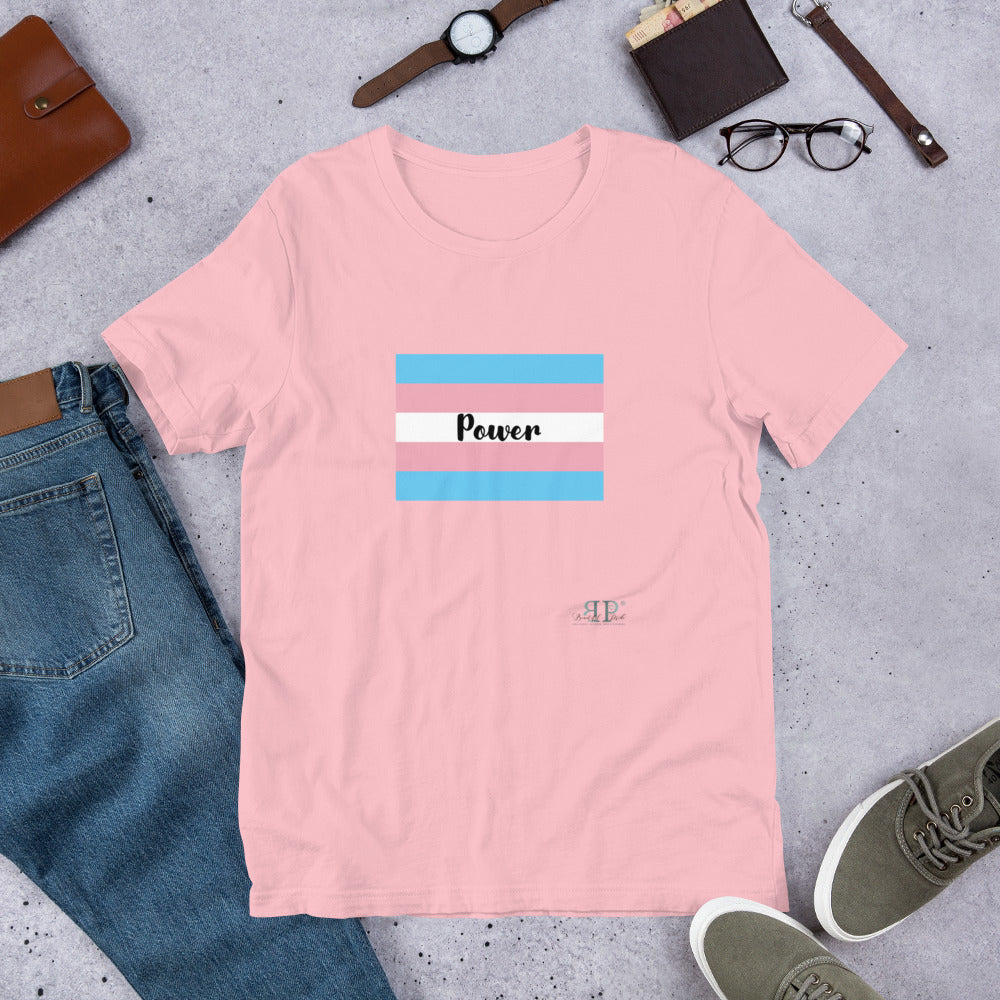Trans Flag Short-Sleeve Unisex T-Shirt