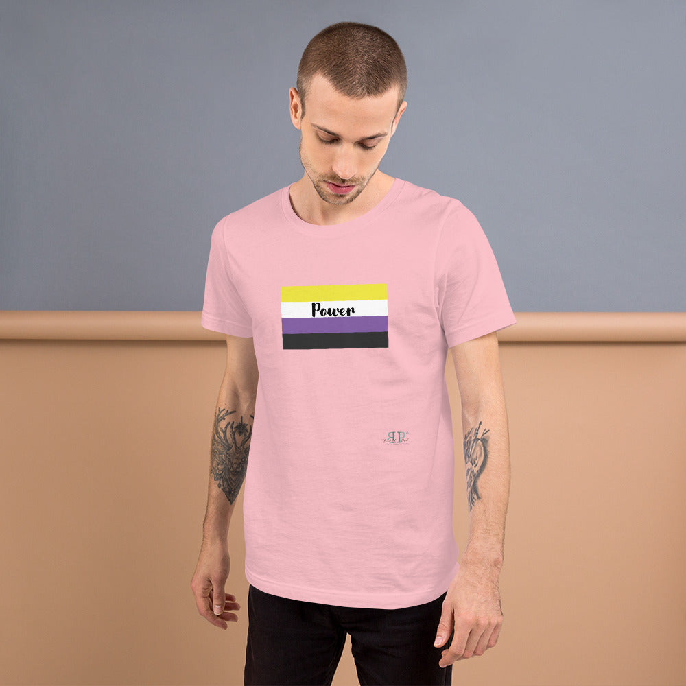 Nonbinary Flag Short-Sleeve Unisex T-Shirt