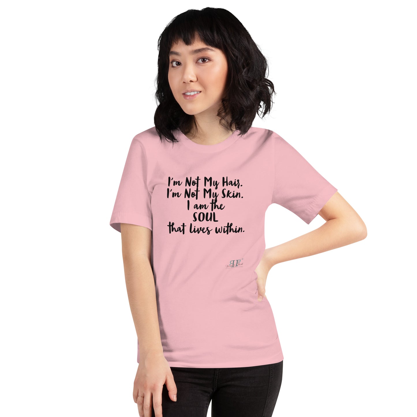 The SOUL That Lives Within Unisex T-Shirt- Black text
