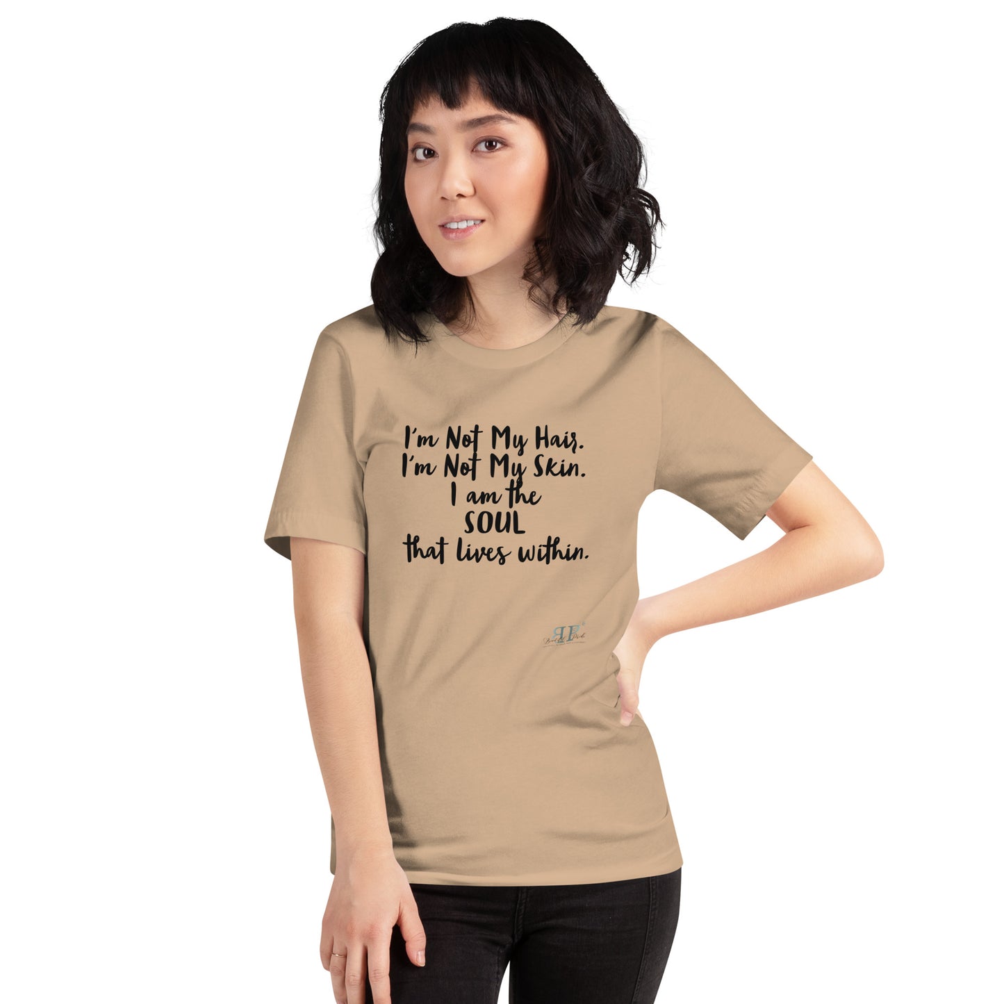 The SOUL That Lives Within Unisex T-Shirt- Black text