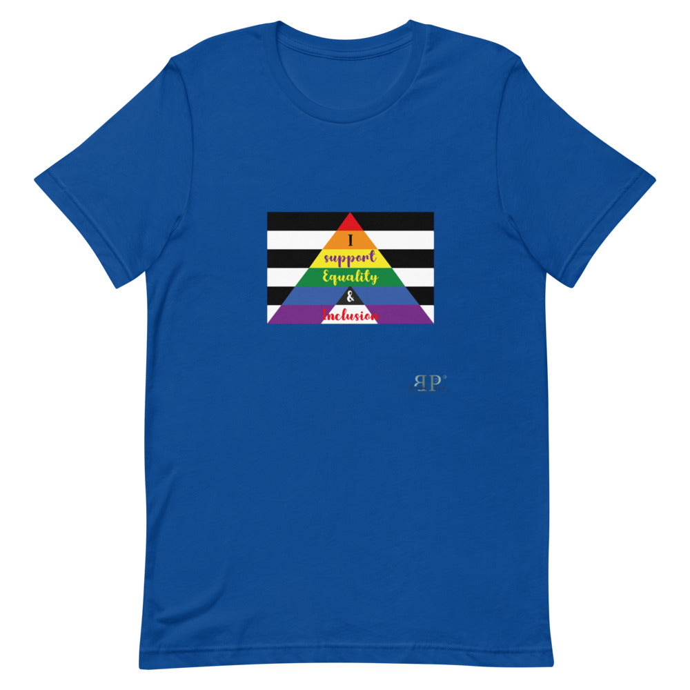 LGBTQIA + Ally: I Support Equality Short-Sleeve Unisex T-Shirt