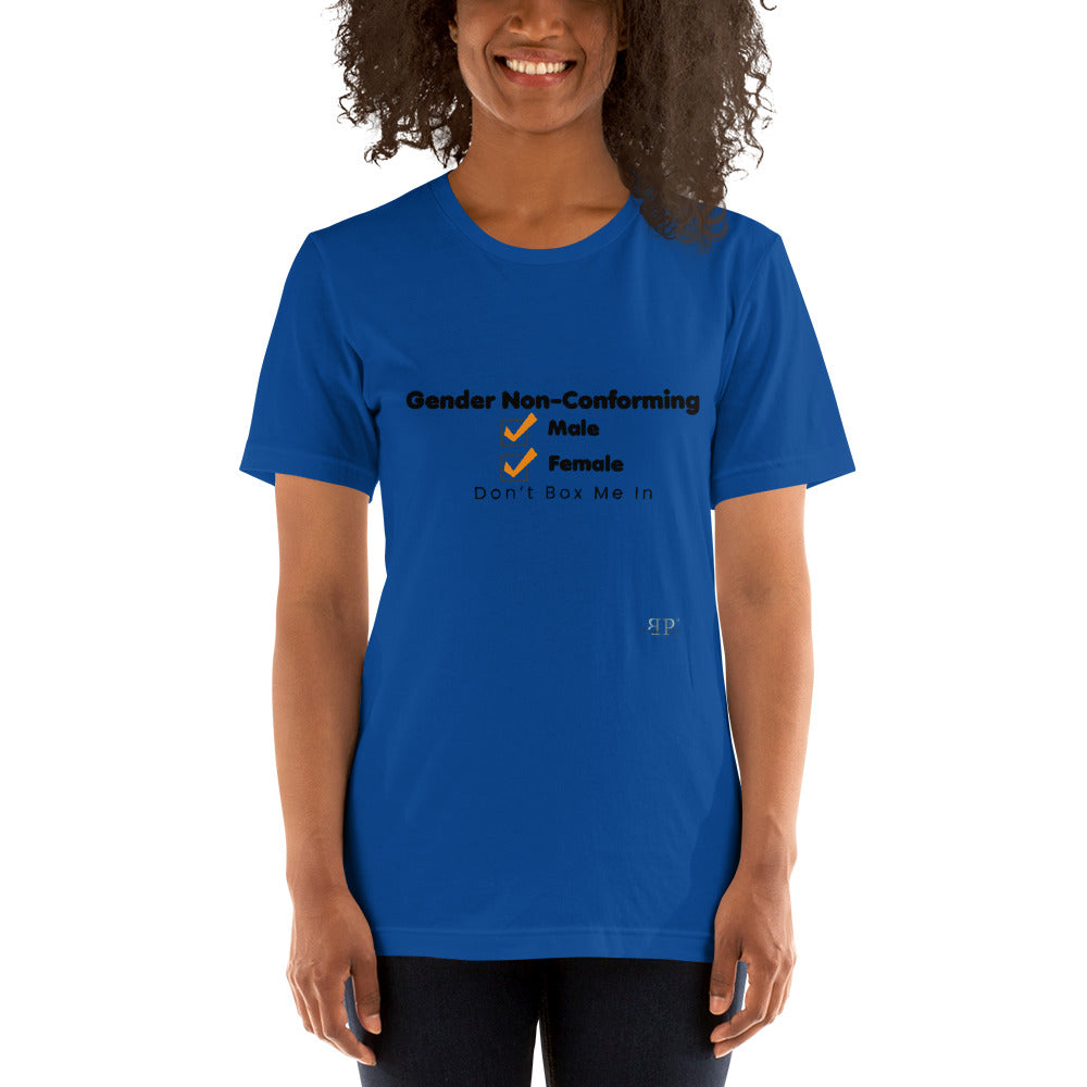 Gender Nonconforming Don't Box Me In Unisex T-Shirt