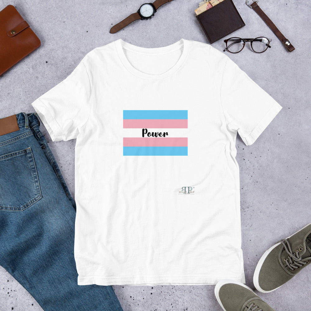 Trans Flag Short-Sleeve Unisex T-Shirt