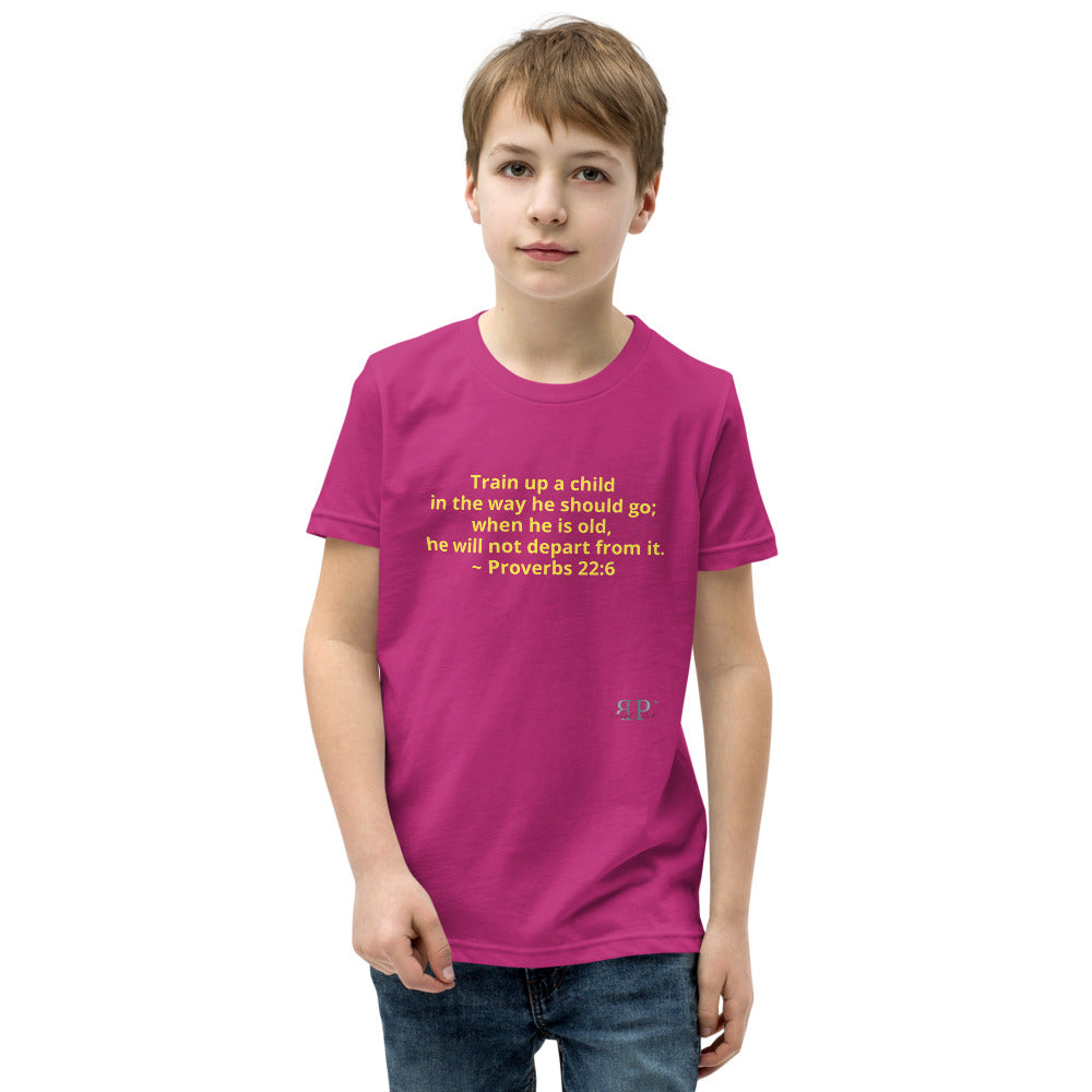Train up a Child Proverbs 22:6 Unisex T-Shirt YOUTH