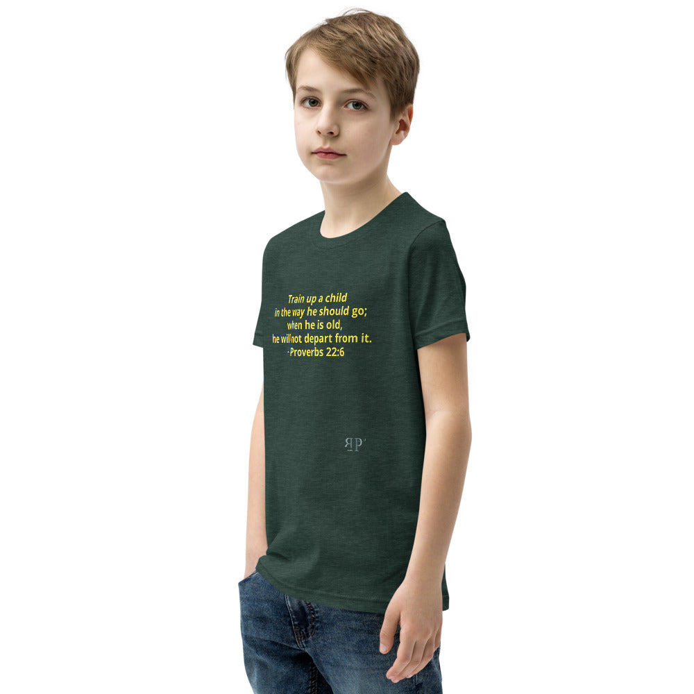 Train up a Child Proverbs 22:6 Unisex T-Shirt YOUTH
