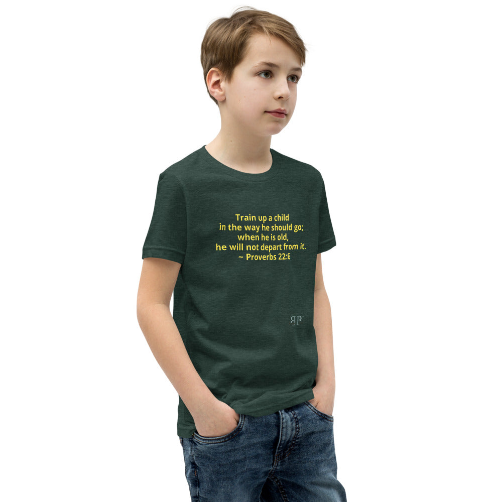 Train up a Child Proverbs 22:6 Unisex T-Shirt YOUTH