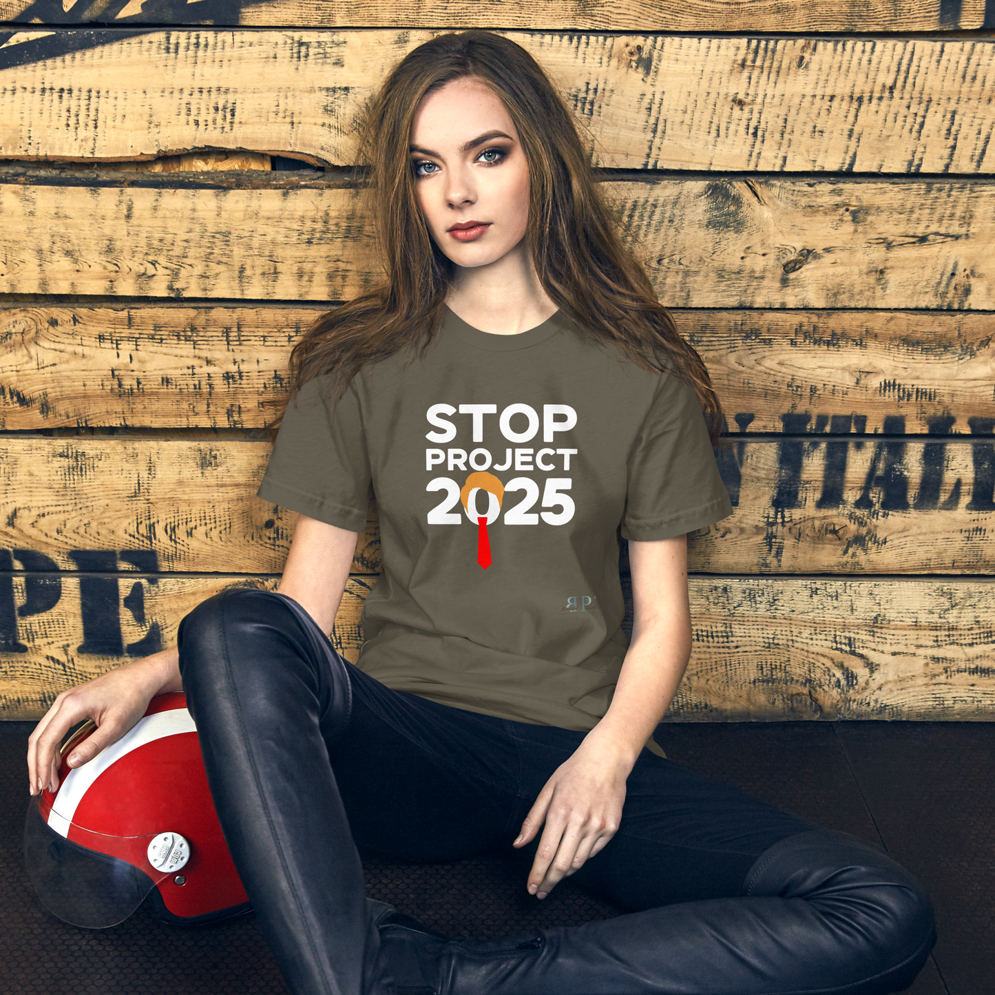 Stop Project 2025 Unisex t-shirt (white text)