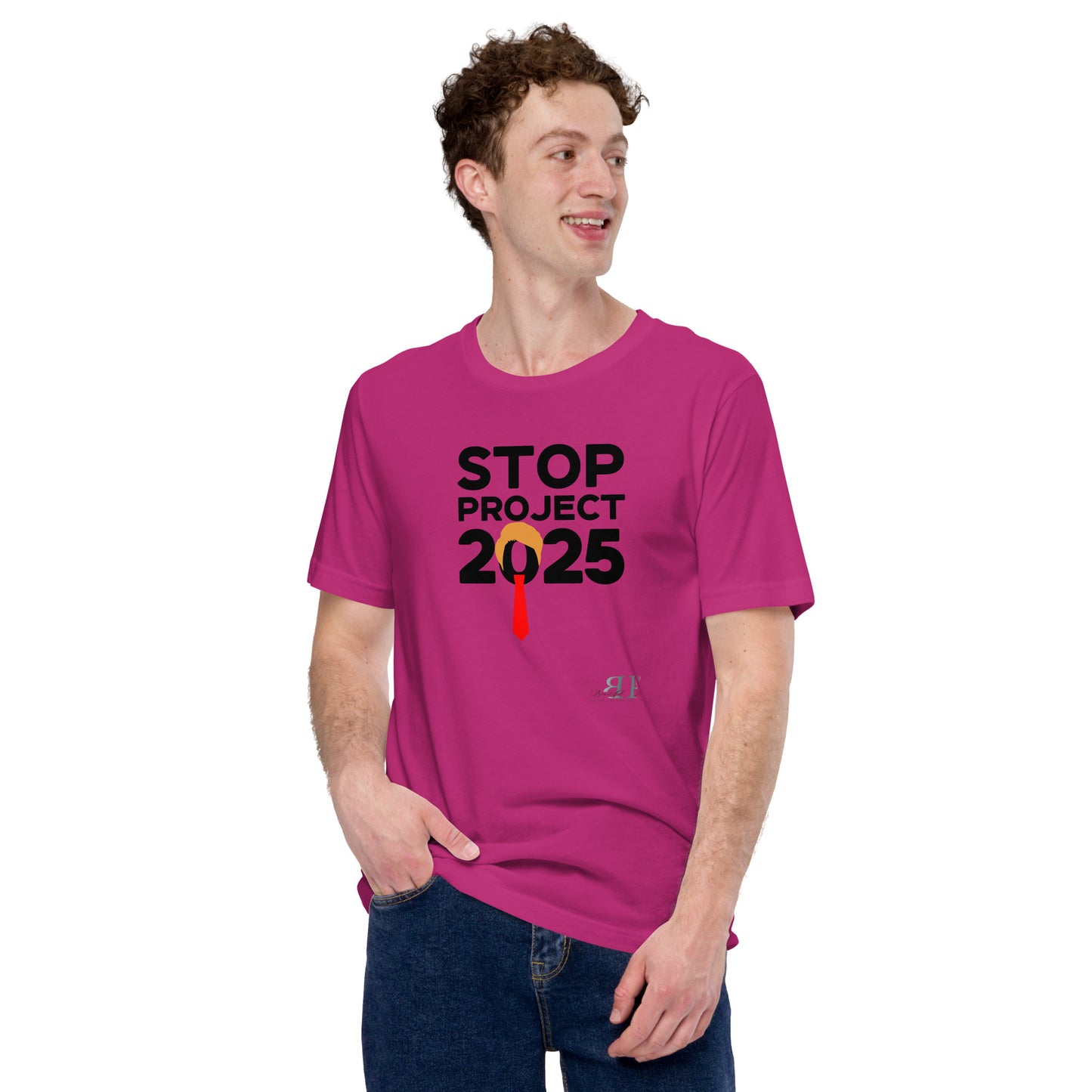 Stop Project 2025 (black text) Unisex t-shirt