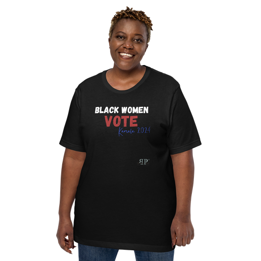 Black Women Vote- Kamala 2024 Unisex t-shirt