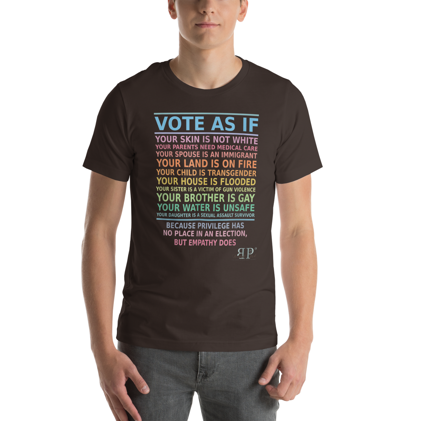 Vote as if you are not privileged Unisex t-shirt