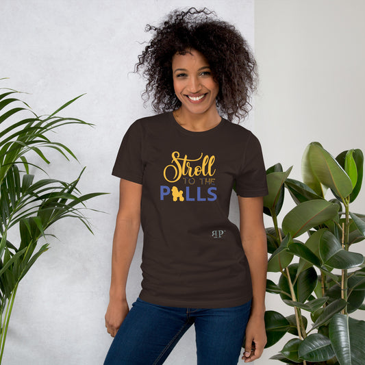 Stroll To the Polls Unisex t-shirt- SGRho