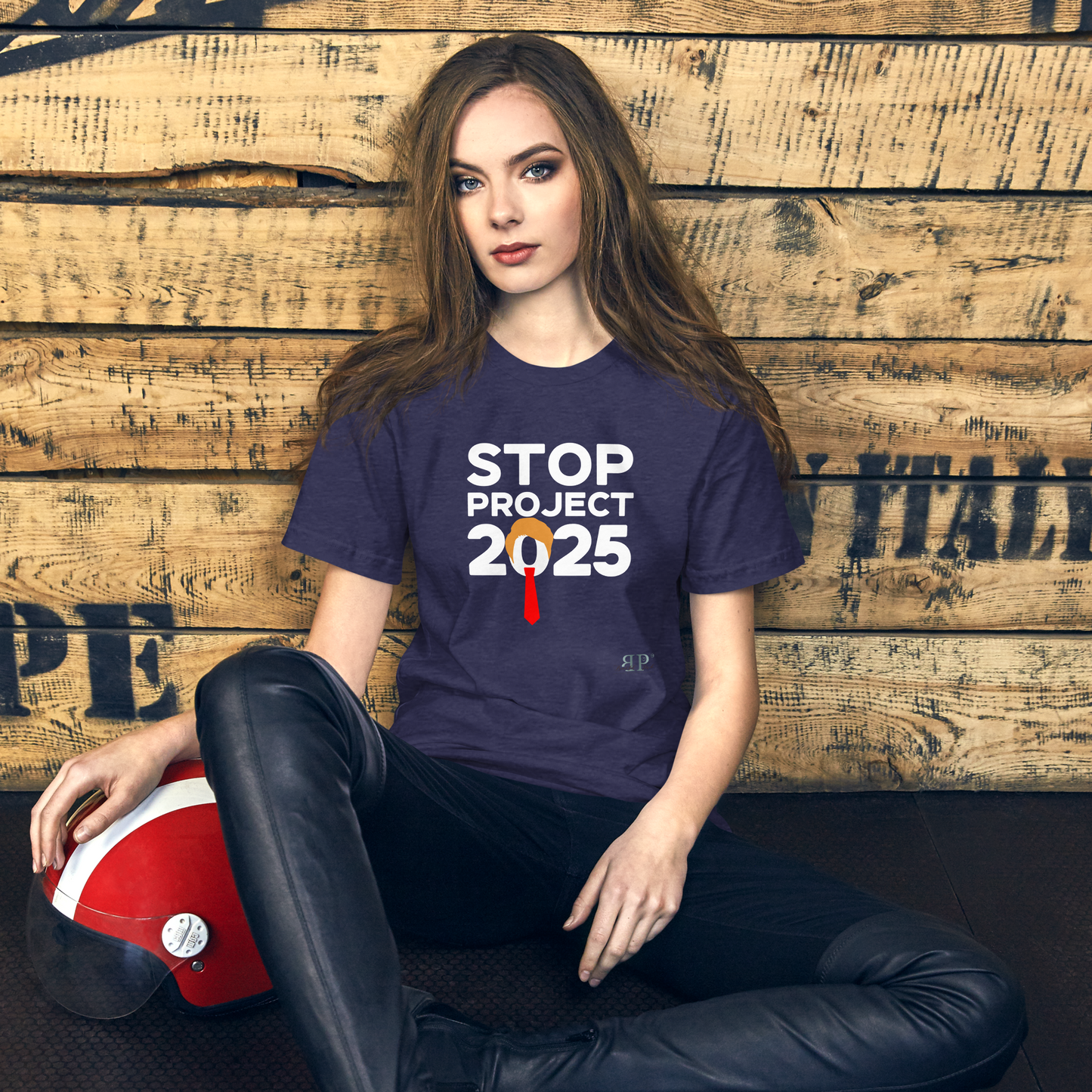 Stop Project 2025 Unisex t-shirt (white text)