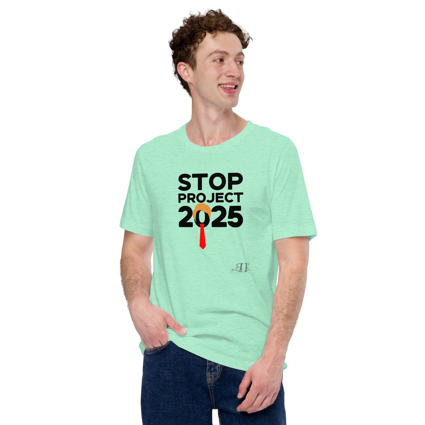 Stop Project 2025 (black text) Unisex t-shirt