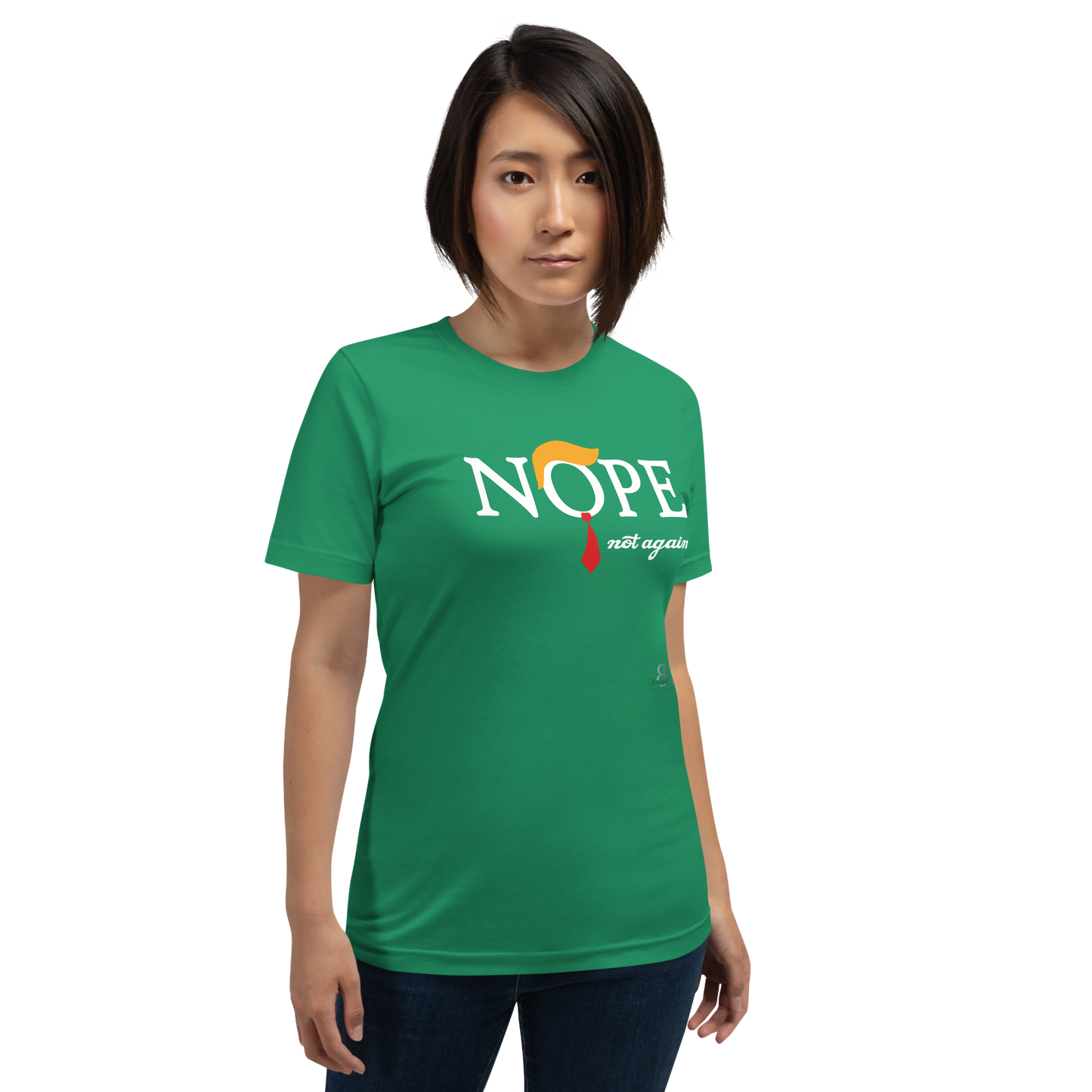 Nope, Not Again (white text) Unisex t-shirt