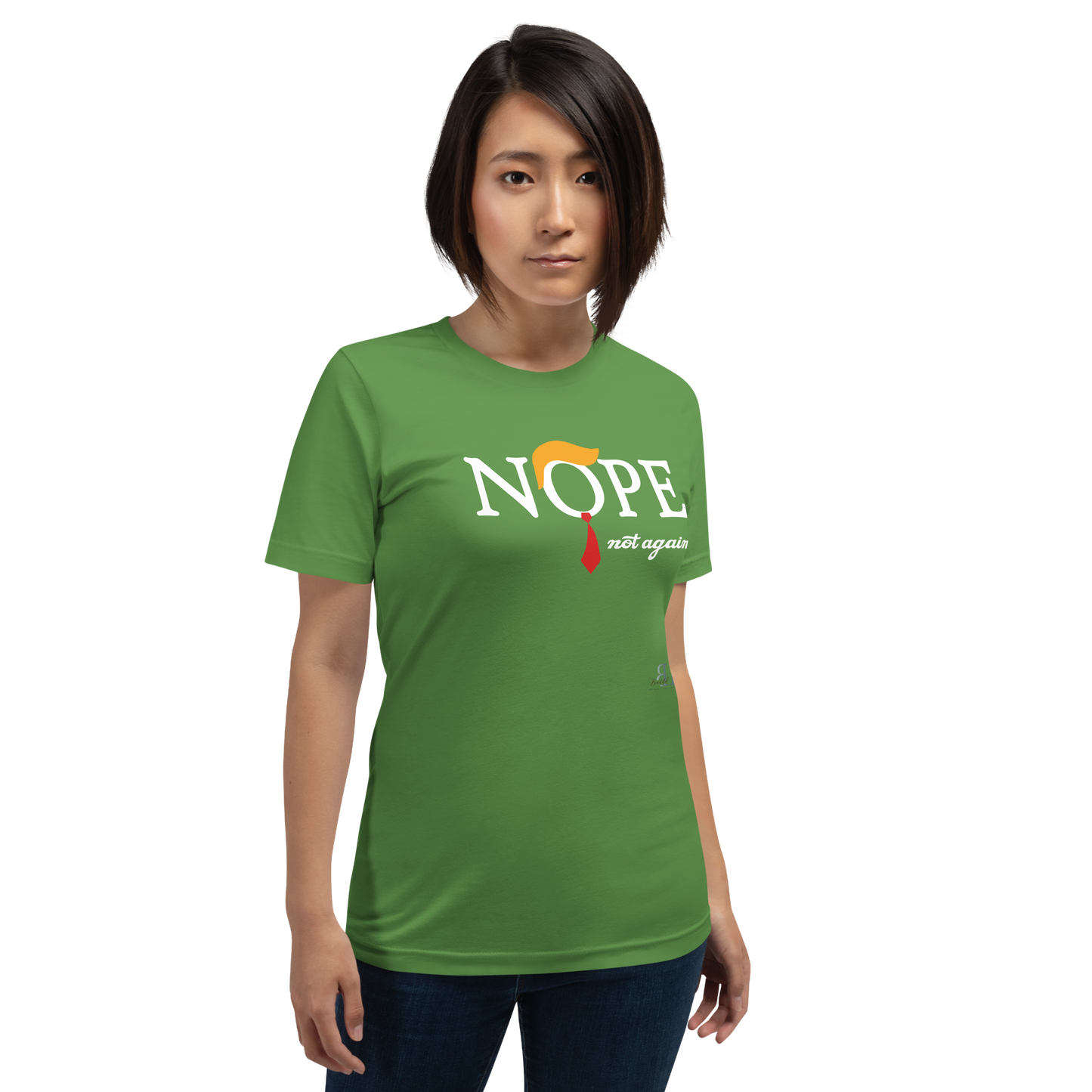 Nope, Not Again (white text) Unisex t-shirt