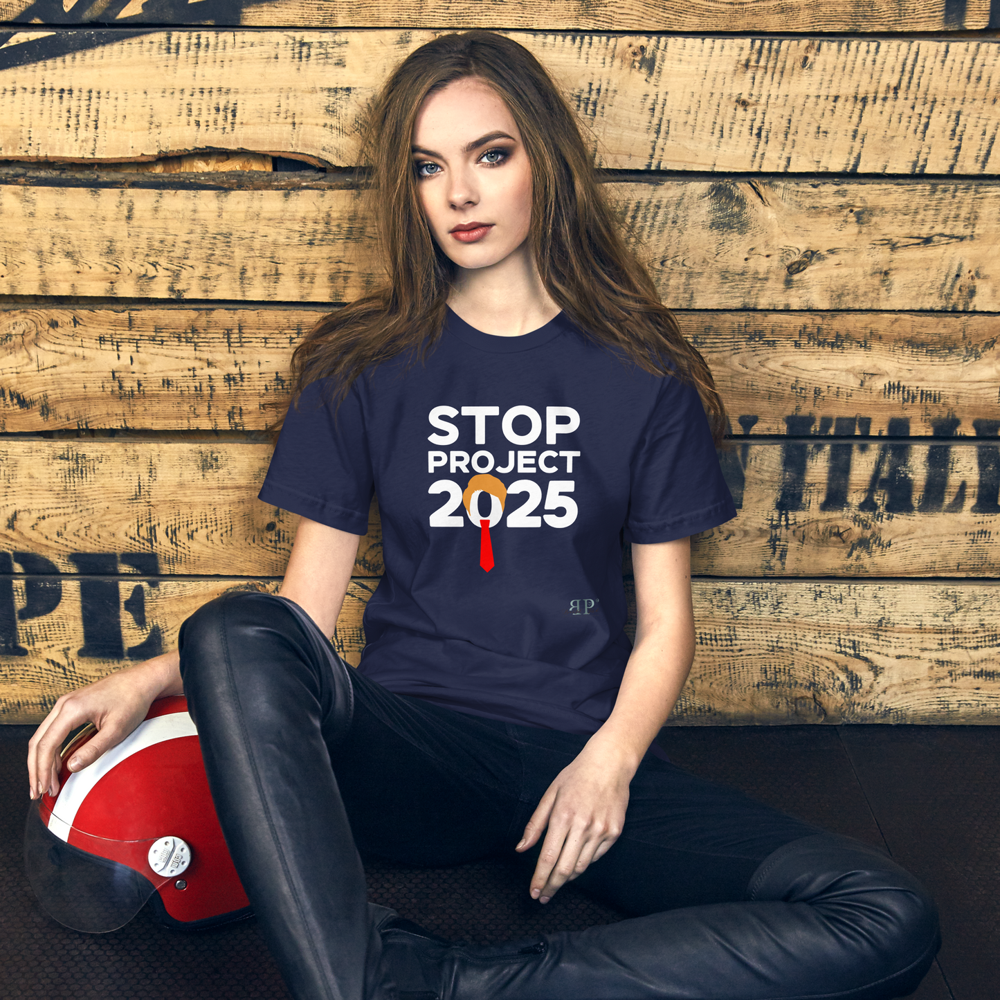 Stop Project 2025 Unisex t-shirt (white text)