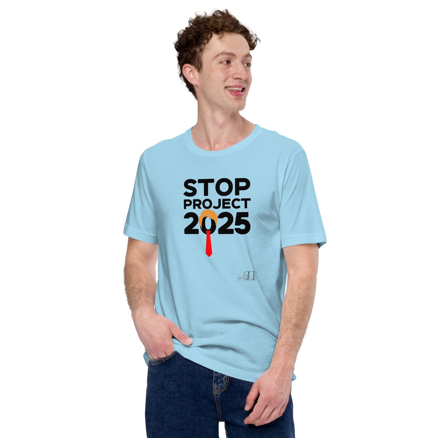 Stop Project 2025 (black text) Unisex t-shirt