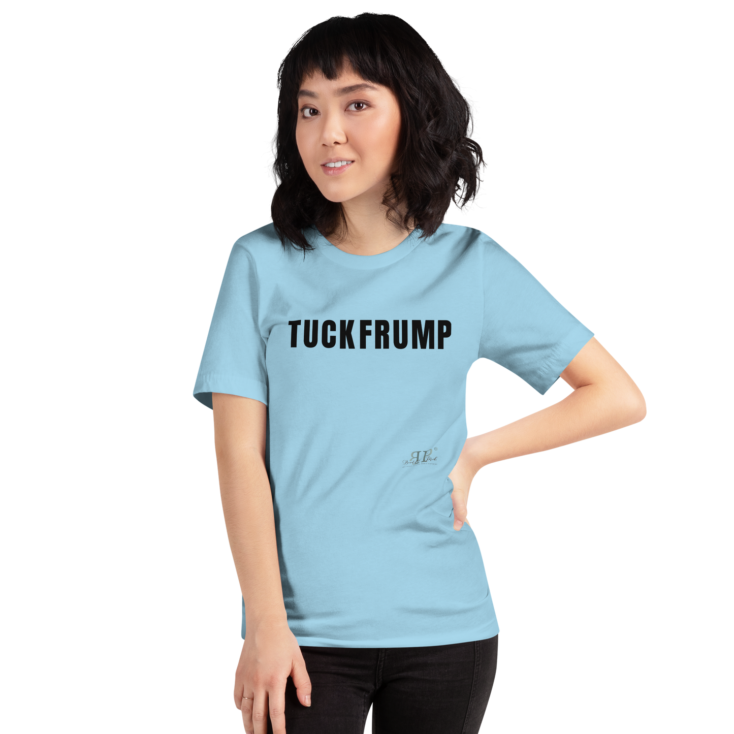 Tuck Frump Unisex t-shirt- Black Text