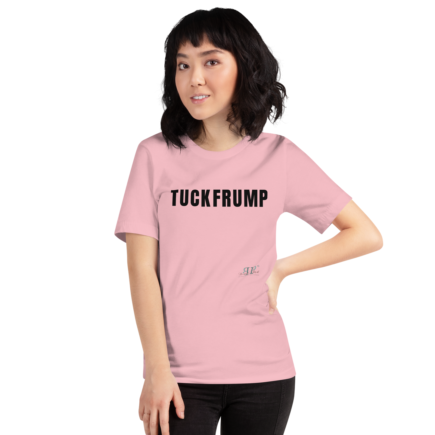 Tuck Frump Unisex t-shirt- Black Text