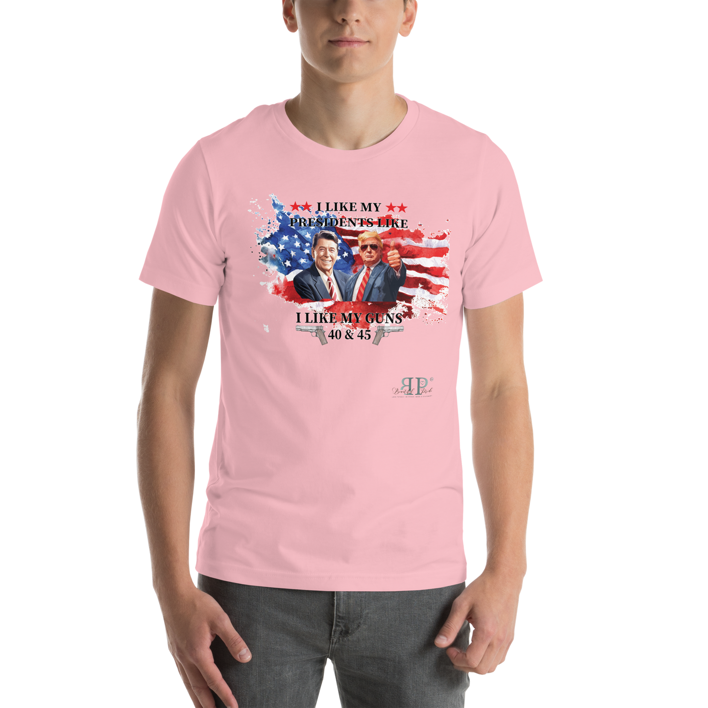 Trump- 45 Presidents & Guns Unisex t-shirt