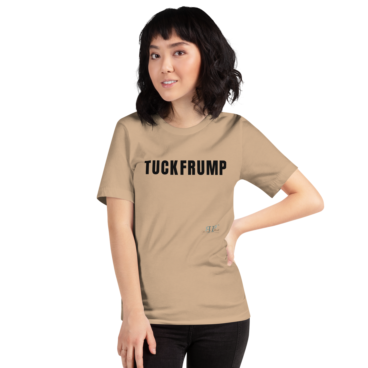 Tuck Frump Unisex t-shirt- Black Text