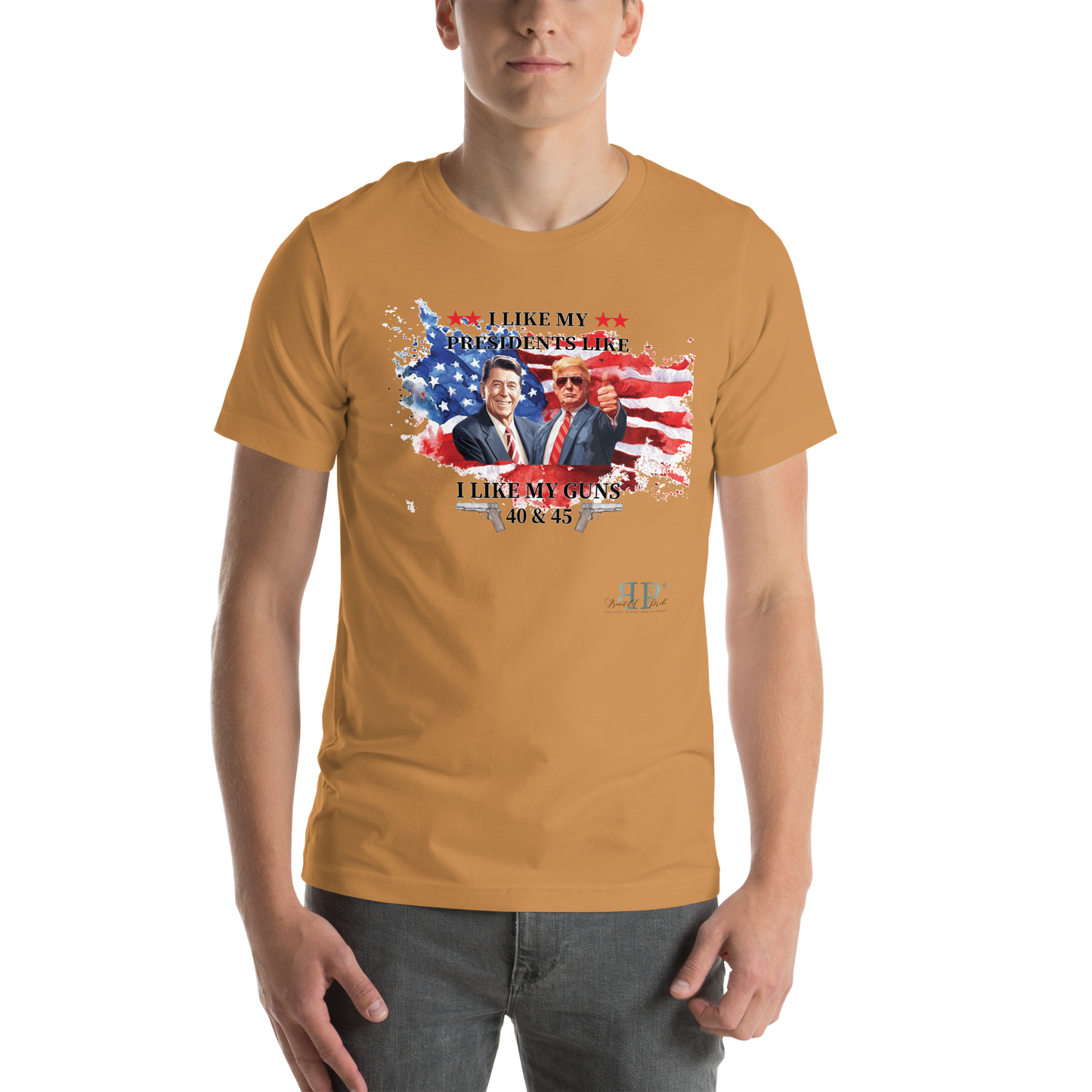 Trump- 45 Presidents & Guns Unisex t-shirt