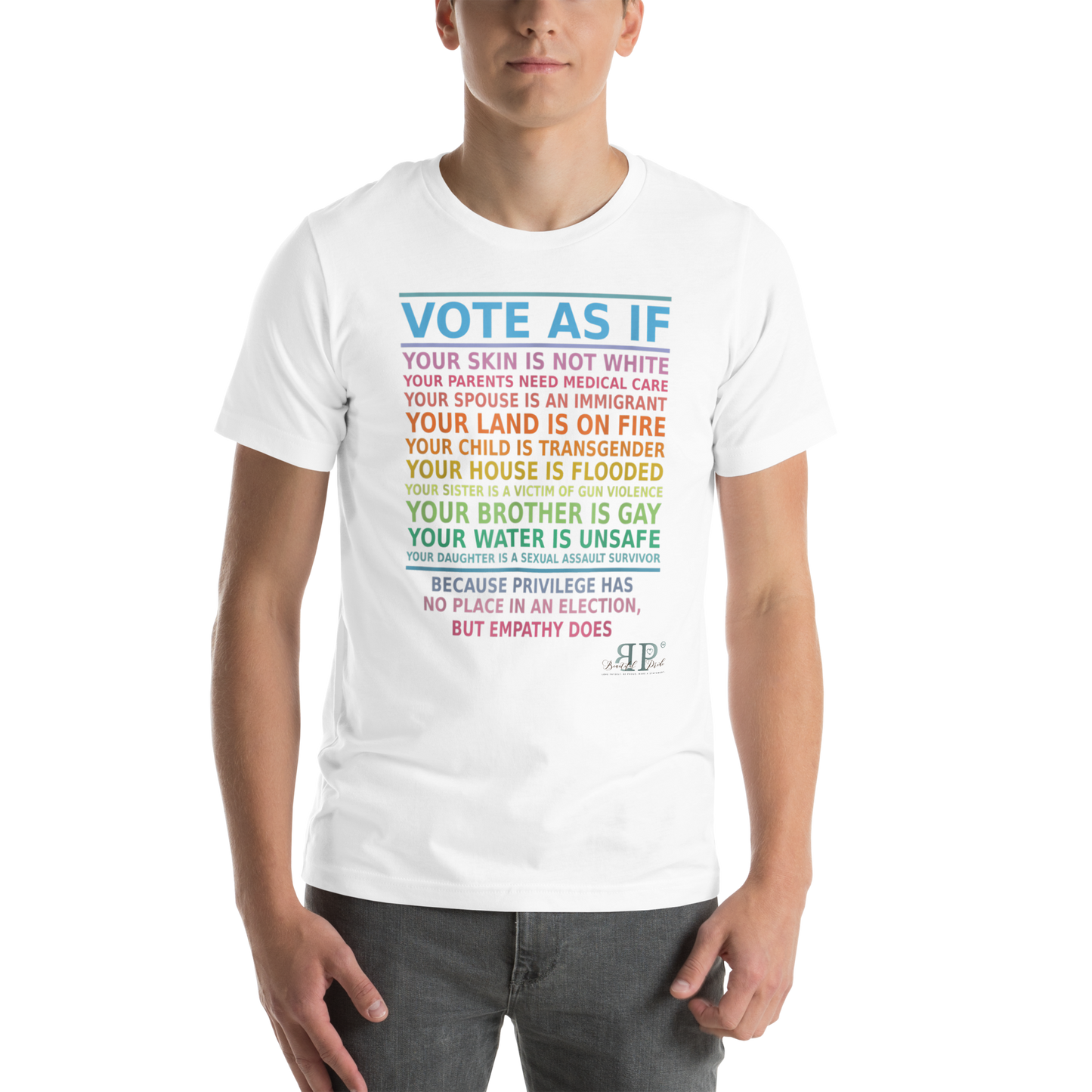 Vote as if you are not privileged Unisex t-shirt