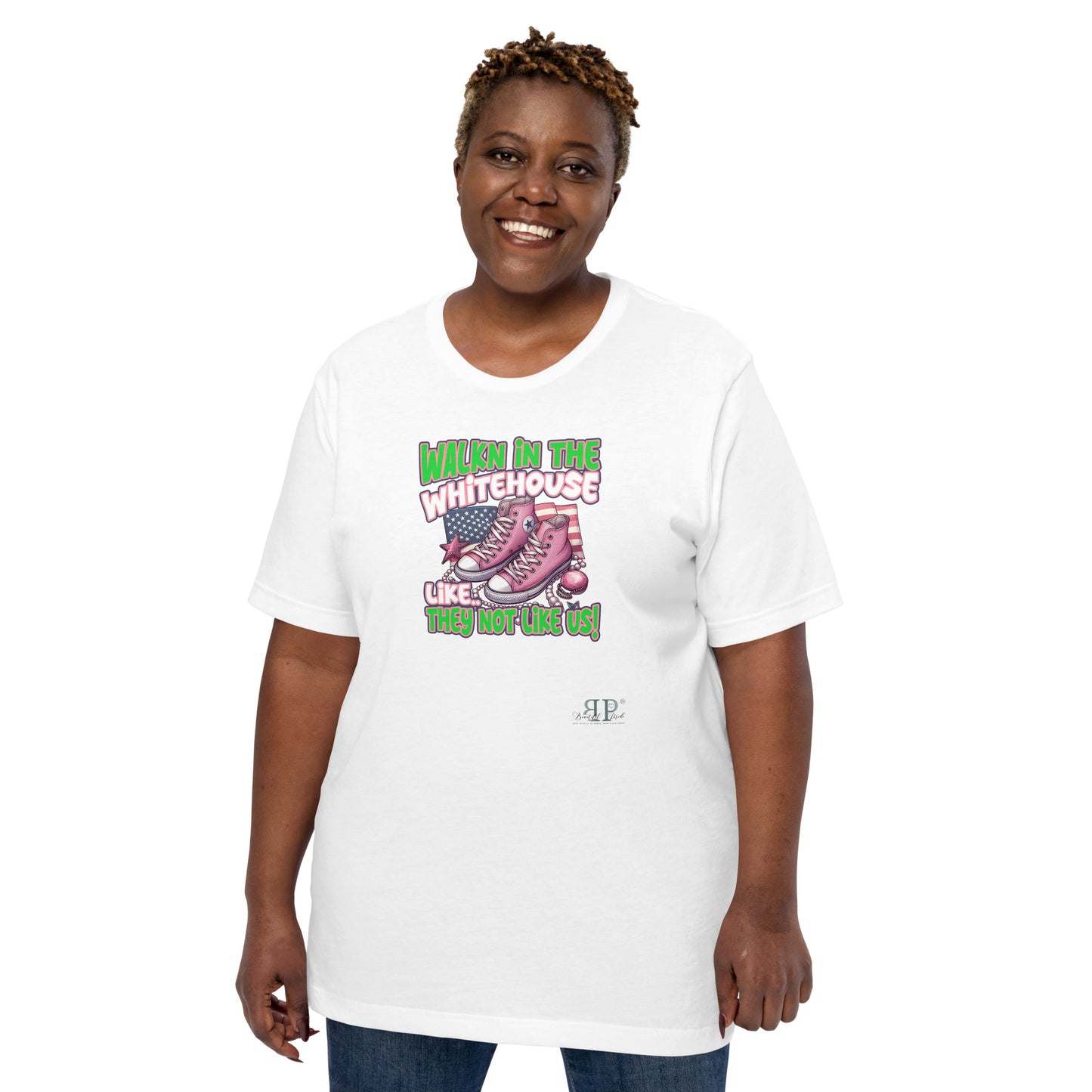 Walking In the White House Like (They Not Like Us) with Flag Unisex t-shirt