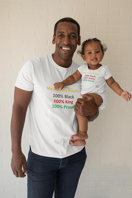 100% Queen Colors of the Motherland Onesie