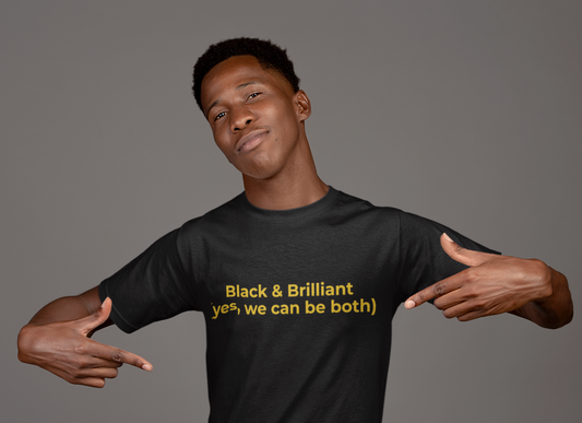 Black and Brilliant Unisex T-Shirt