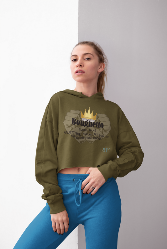 Boughetto: An Adjective Cropped Hoodie